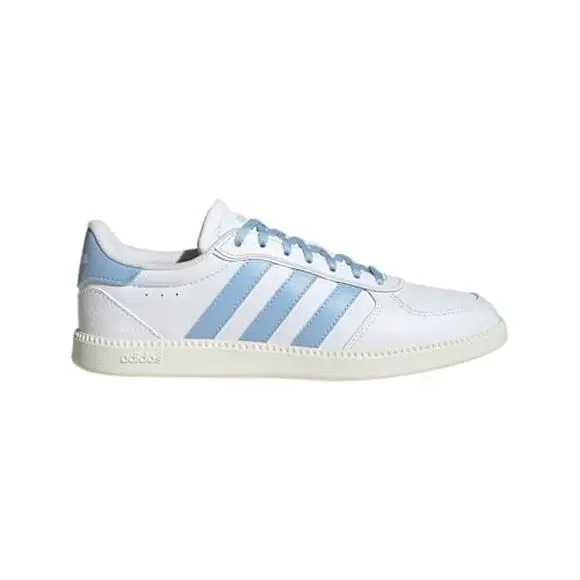 NWT adidas Women's Breaknet Sleek Sneaker, White/Blue/Off White, 6 - Picture 2 of 7